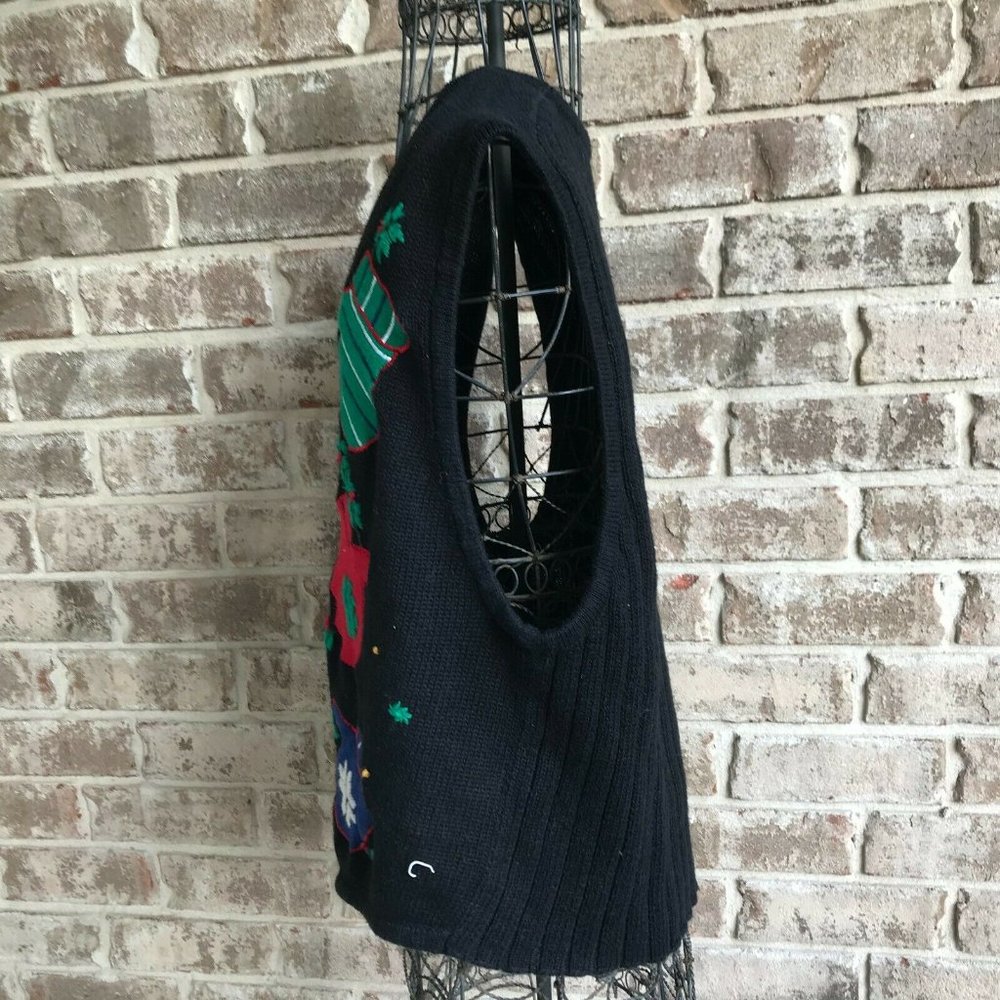 Bryn Connelly Not so Ugly Christmas Vest Large EUC - Picture 10 of 12
